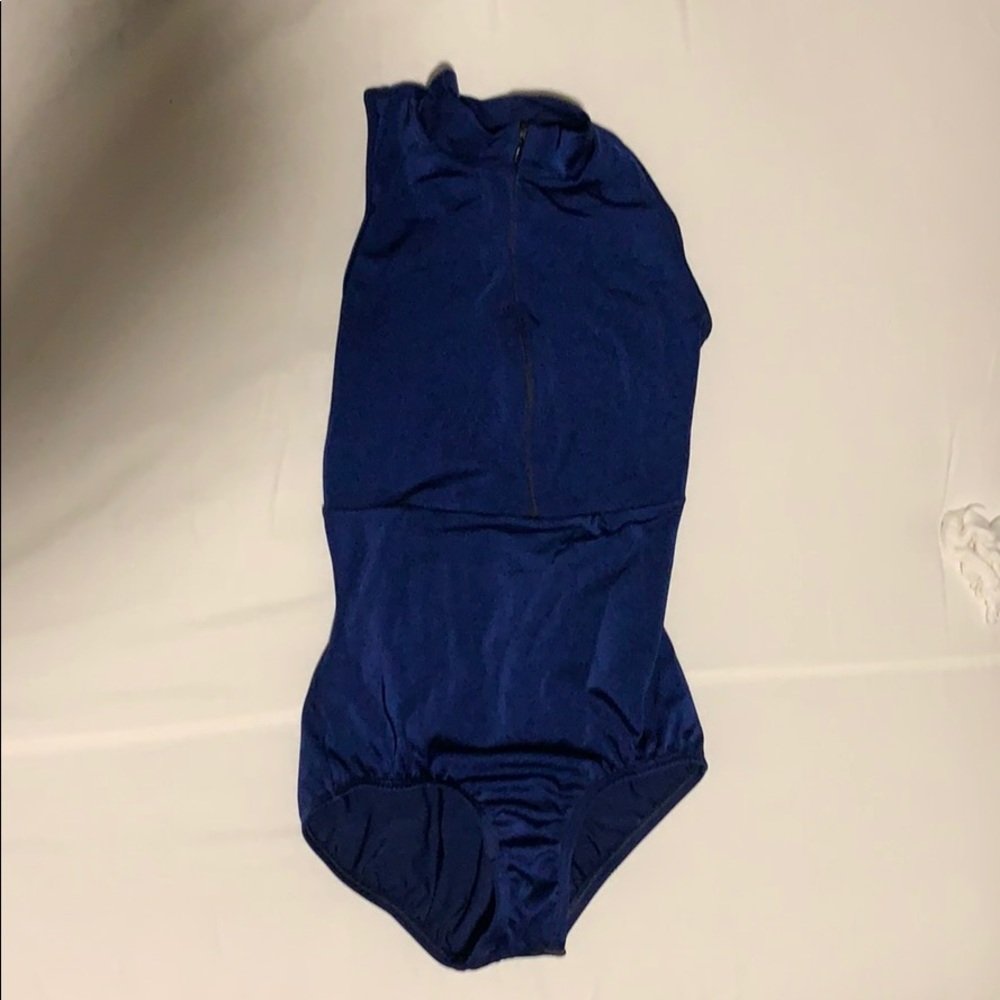 Girls dark blue dance leotard